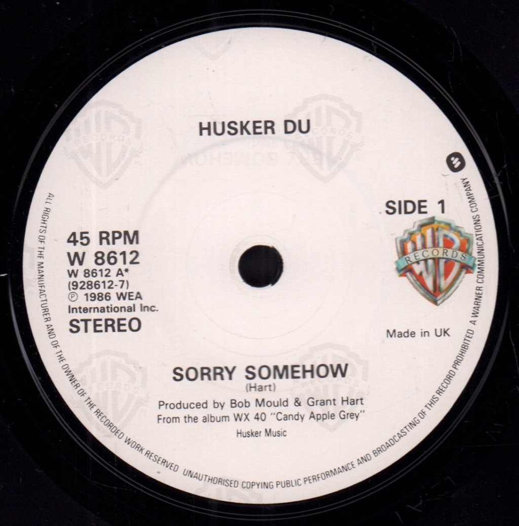 Husker Du - Sorry Somehow - Double 7 Inch