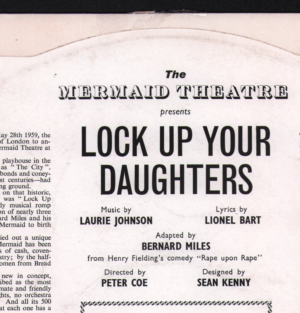 Mermaid Theatre Company - Lock Up Your Daughters - Original Cast Recording - Lp