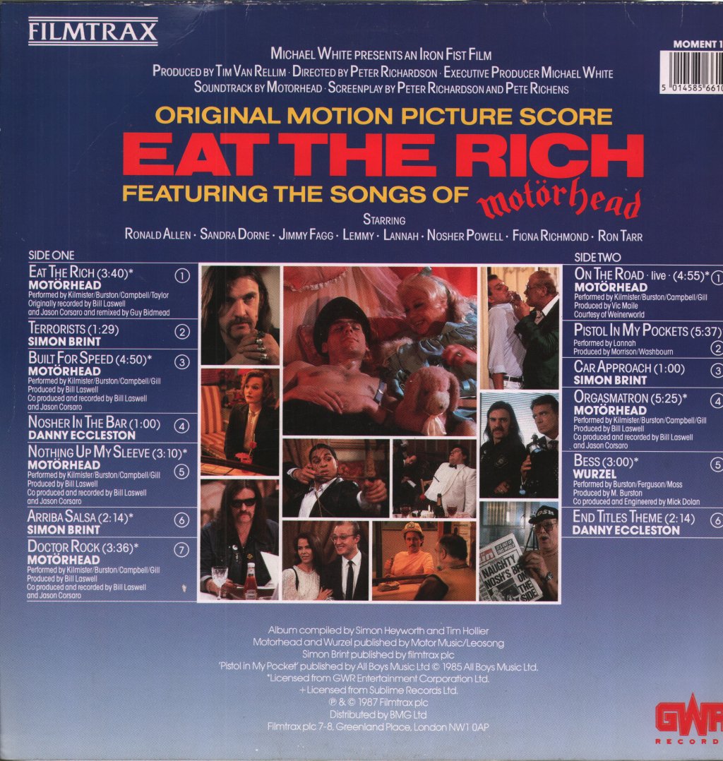 Eat The Rich - Original Motion Picture Score - Lp