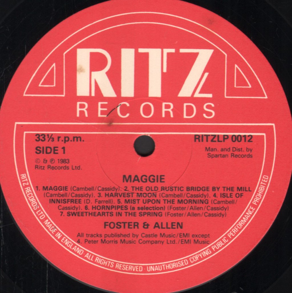Foster And Allen - Maggie - Lp