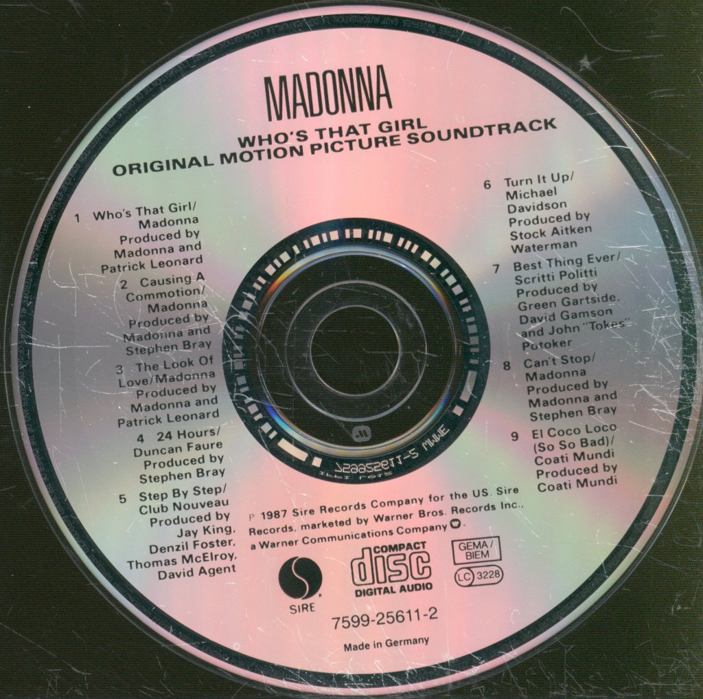 Madonna - Who's That Girl (Original Motion Picture Soundtrack) - Cd