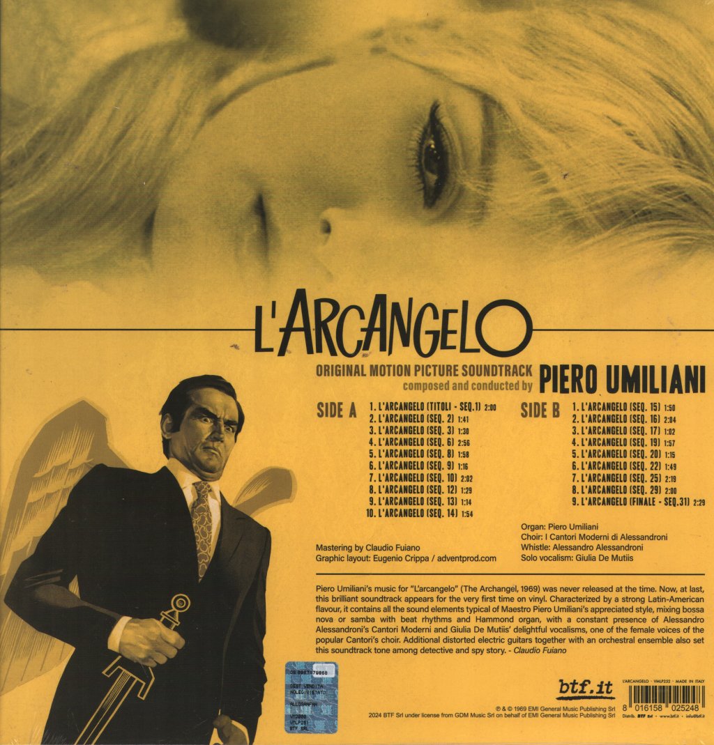 Piero Umiliani - L'Arcangelo (Original Motion Picture Soundtrack) - Lp