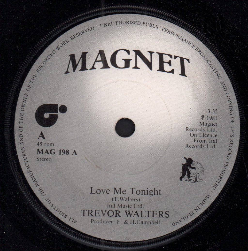 Trevor Walters - Love Me Tonight - 7 Inch