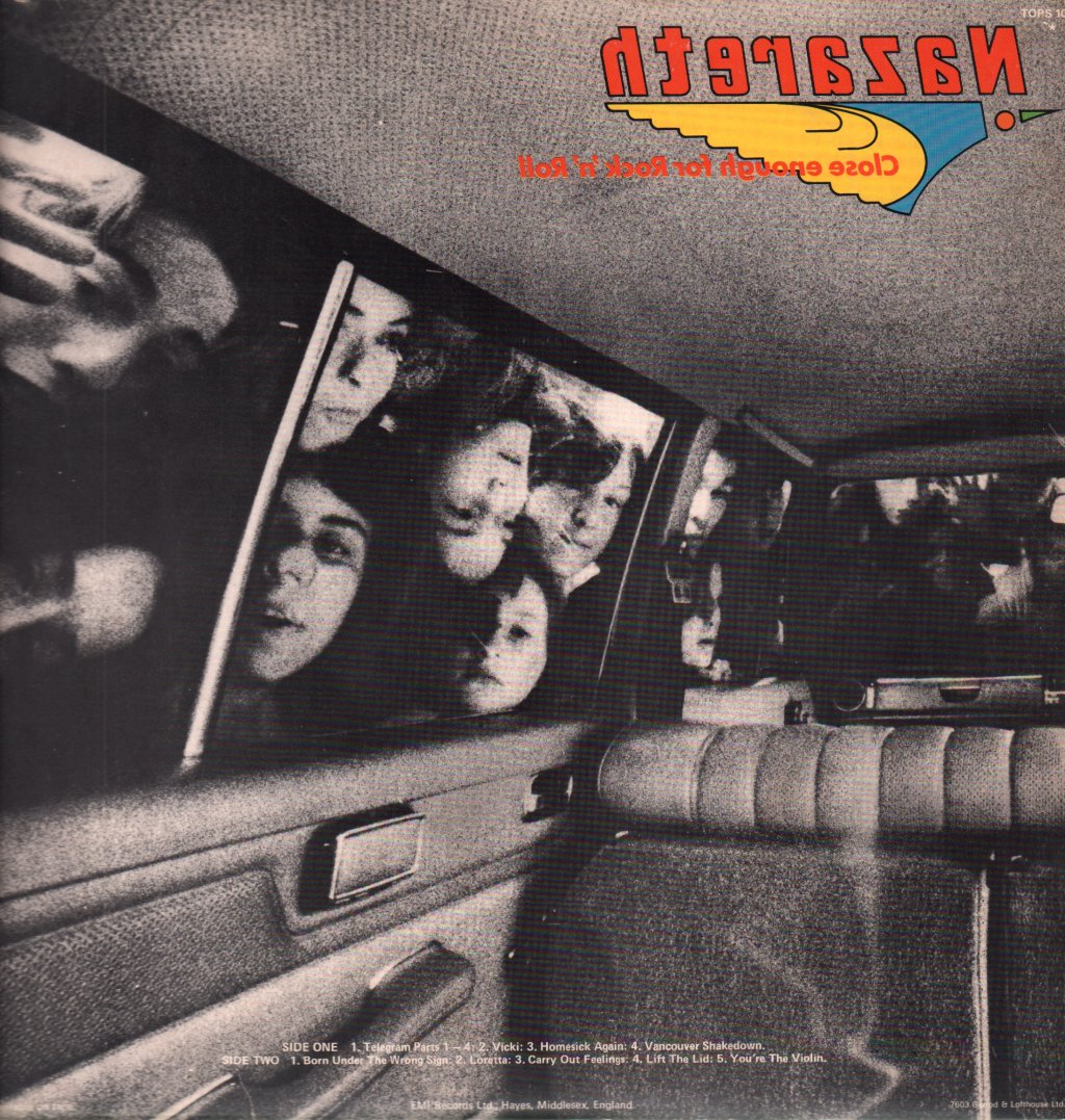 Nazareth - Close Enough For Rock N Roll - Lp