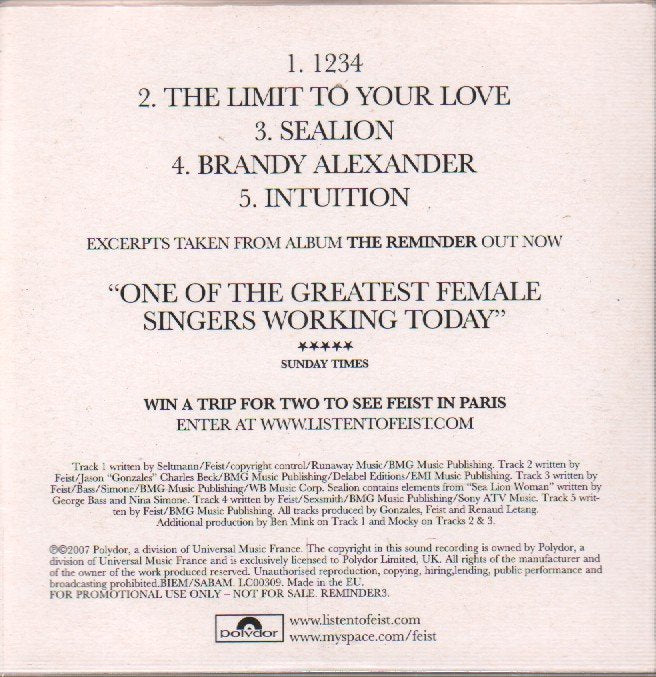 Feist - Reminder - Cd