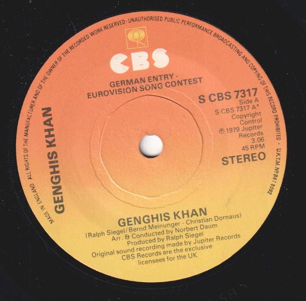 Genghis Khan (Eurovision) - Genghis Khan - 7 Inch