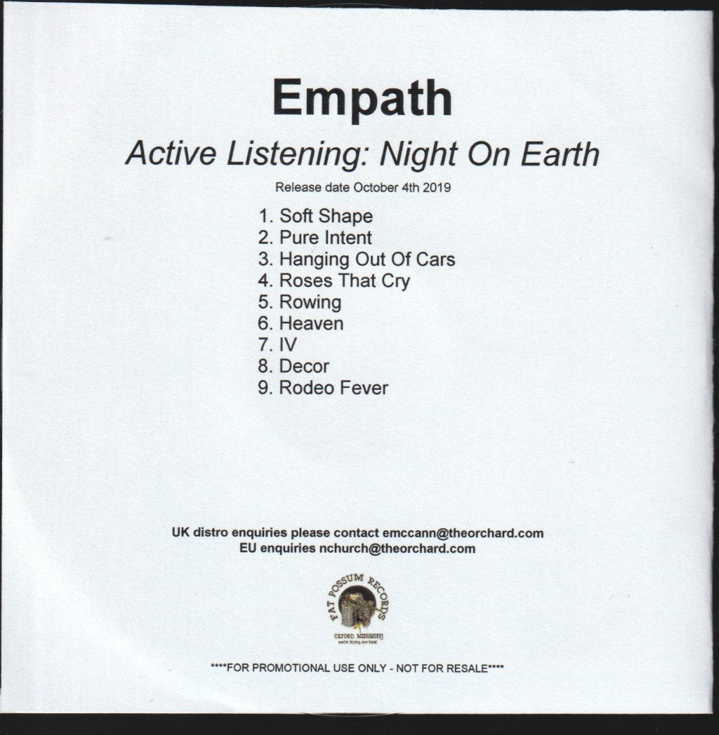 Empath - Active Listening: Night on Earth - Cdr