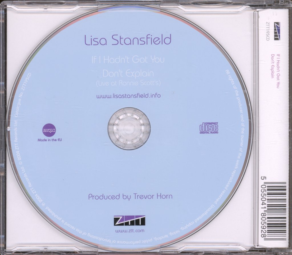 Lisa Stansfield - If I Hadn't Got You - Cd