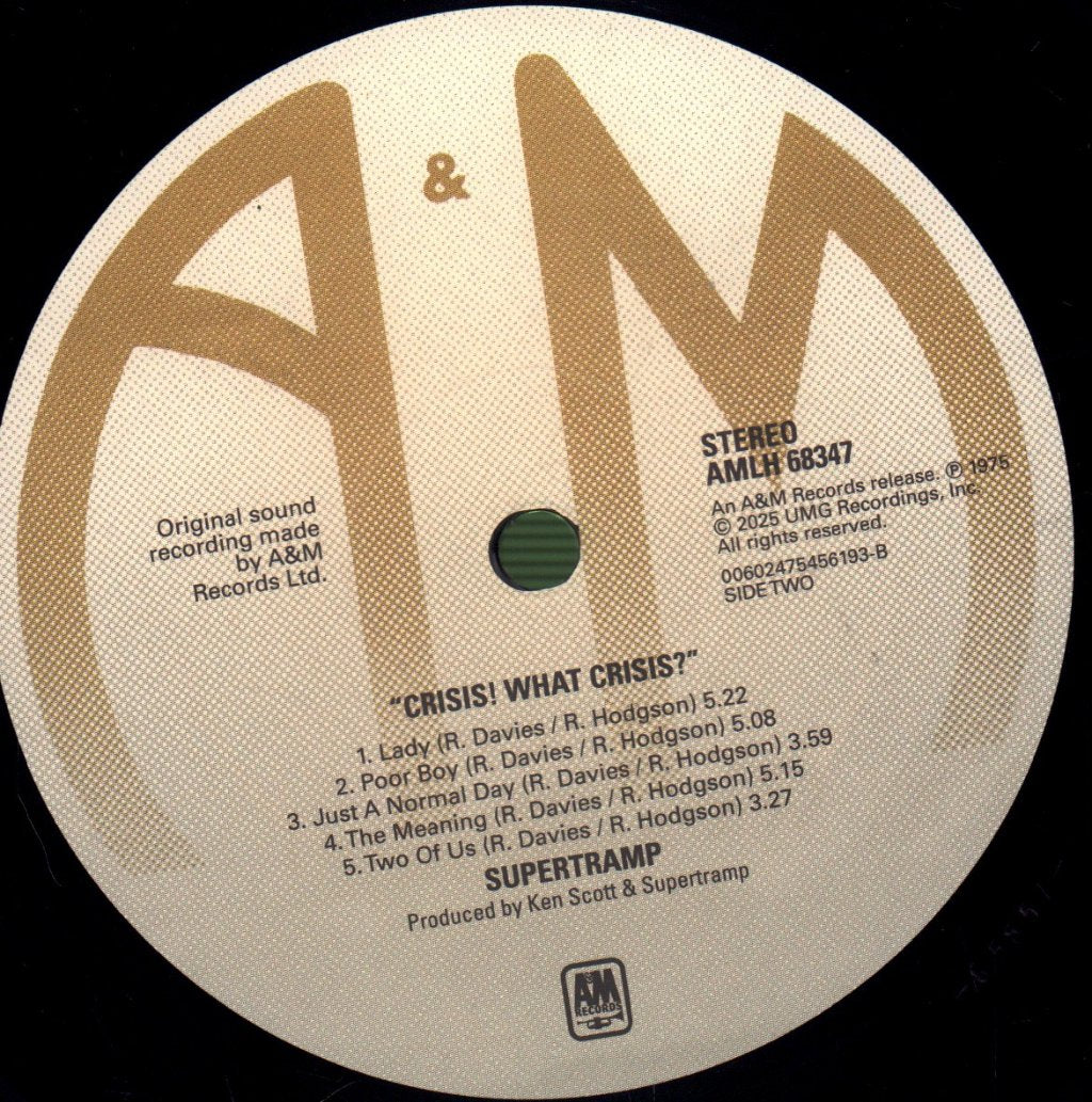 Supertramp - Crisis? What Crisis? - Lp