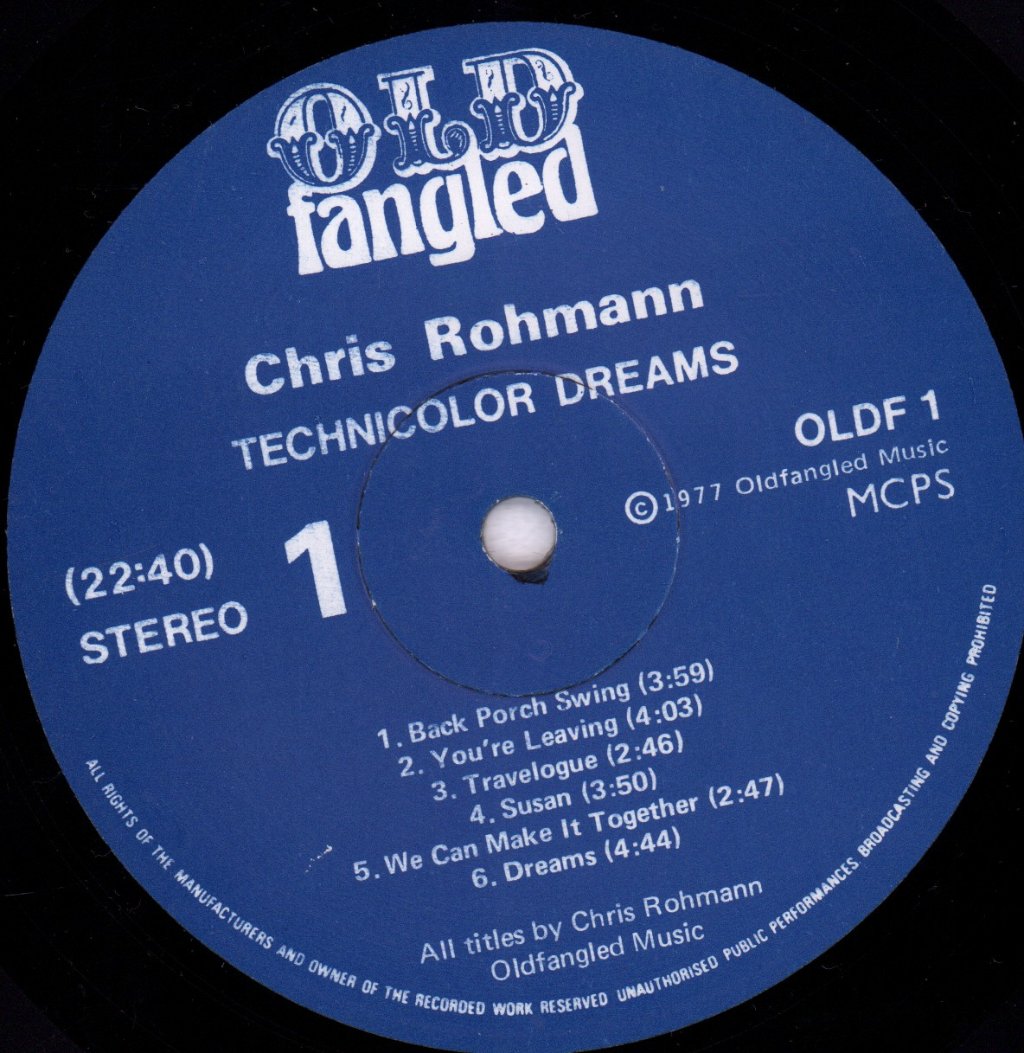 Chris Rohmann - Technicolor Dreams - Lp