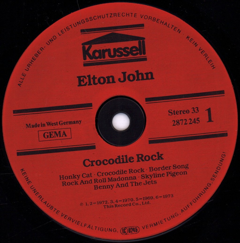 Elton John - Crocodile Rock - Lp