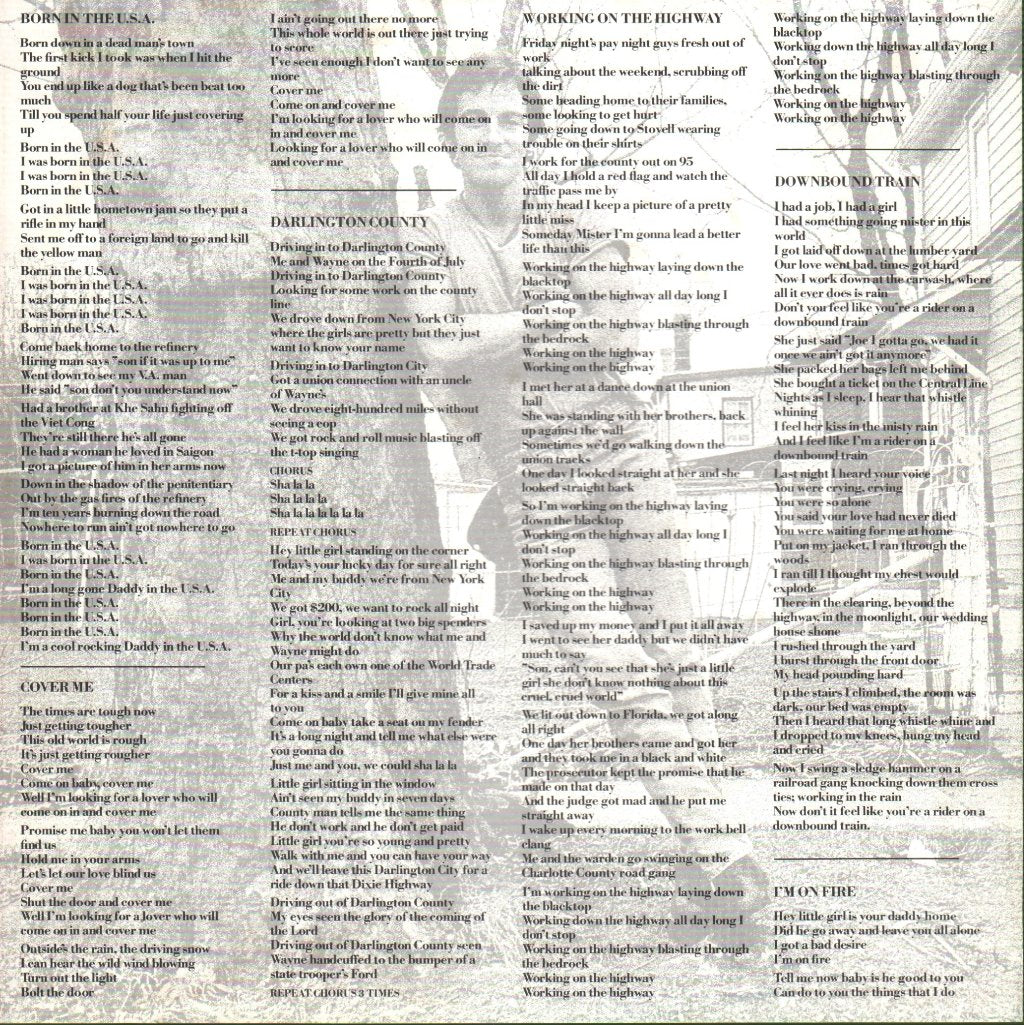 Bruce Springsteen - Born In The Usa - Lp