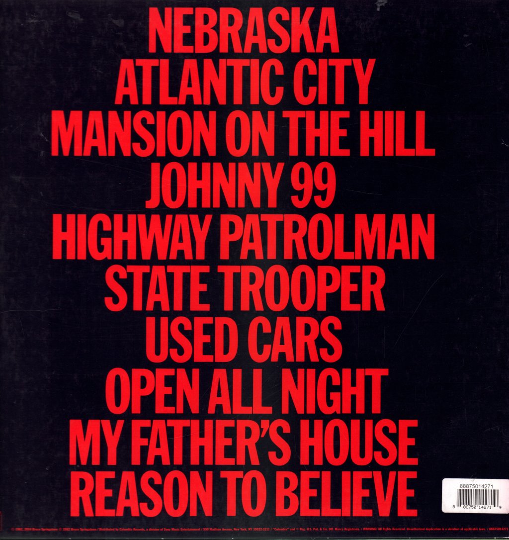 Bruce Springsteen - Nebraska - Lp