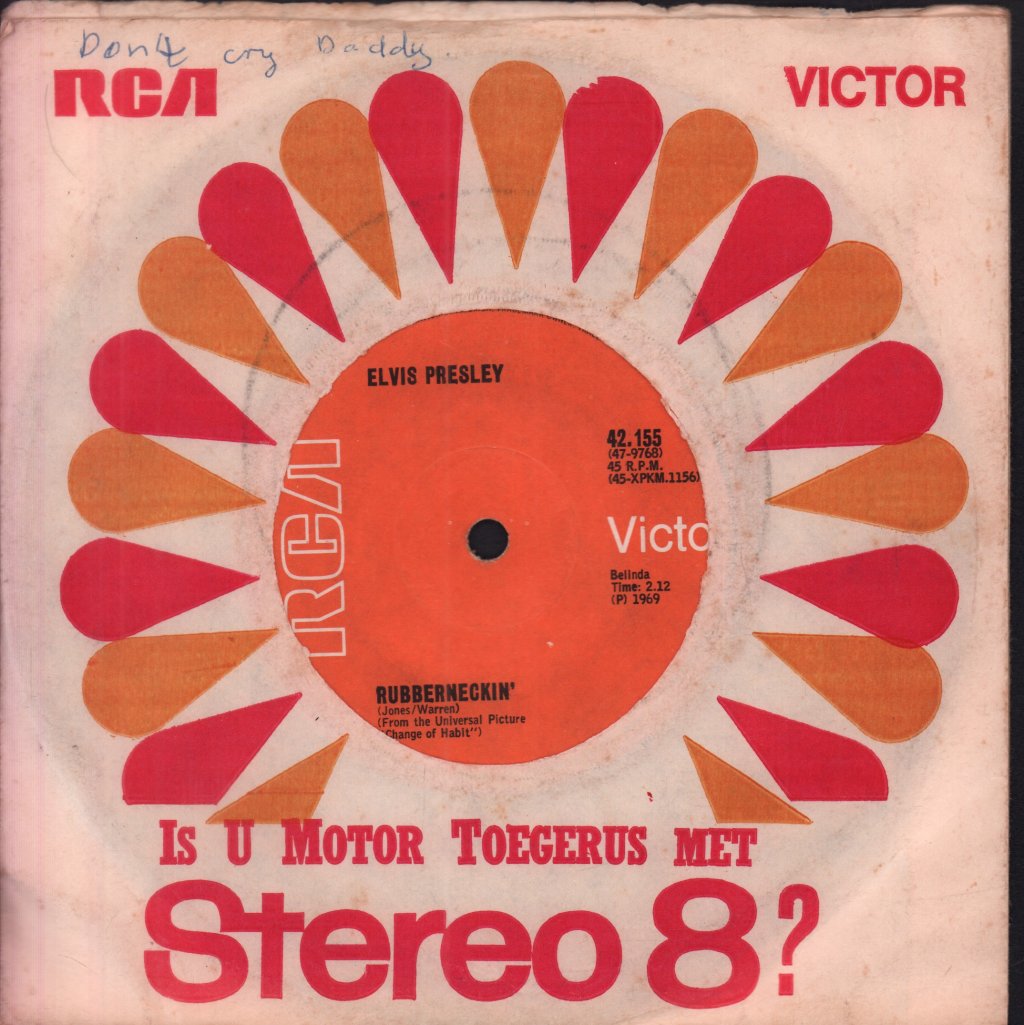 Elvis Presley - Don't Cry Daddy - 7 Inch