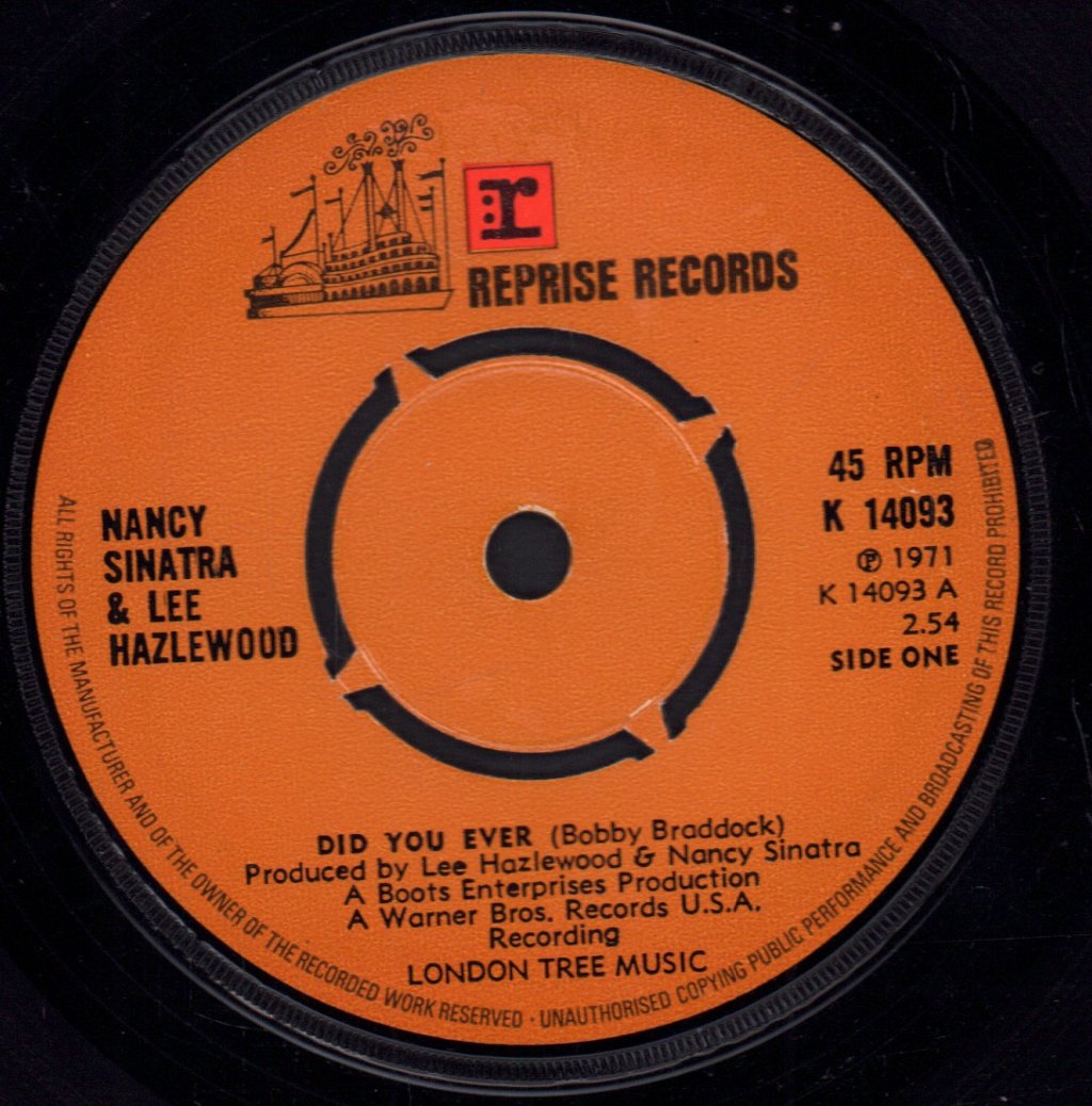 Nancy Sinatra And Lee Hazlewood - Did You Ever - 7 Inch