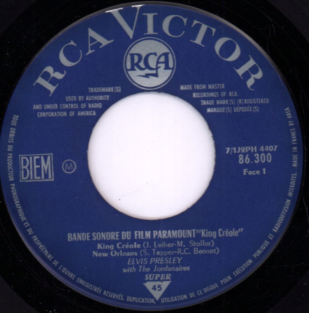 Elvis Presley - King Creole - 7 Inch