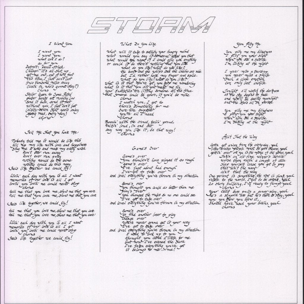 Storm (Aor/Rock Group) - Storm - Lp