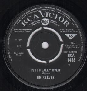 Jim Reeves - Is It Really Over - 7 Inch