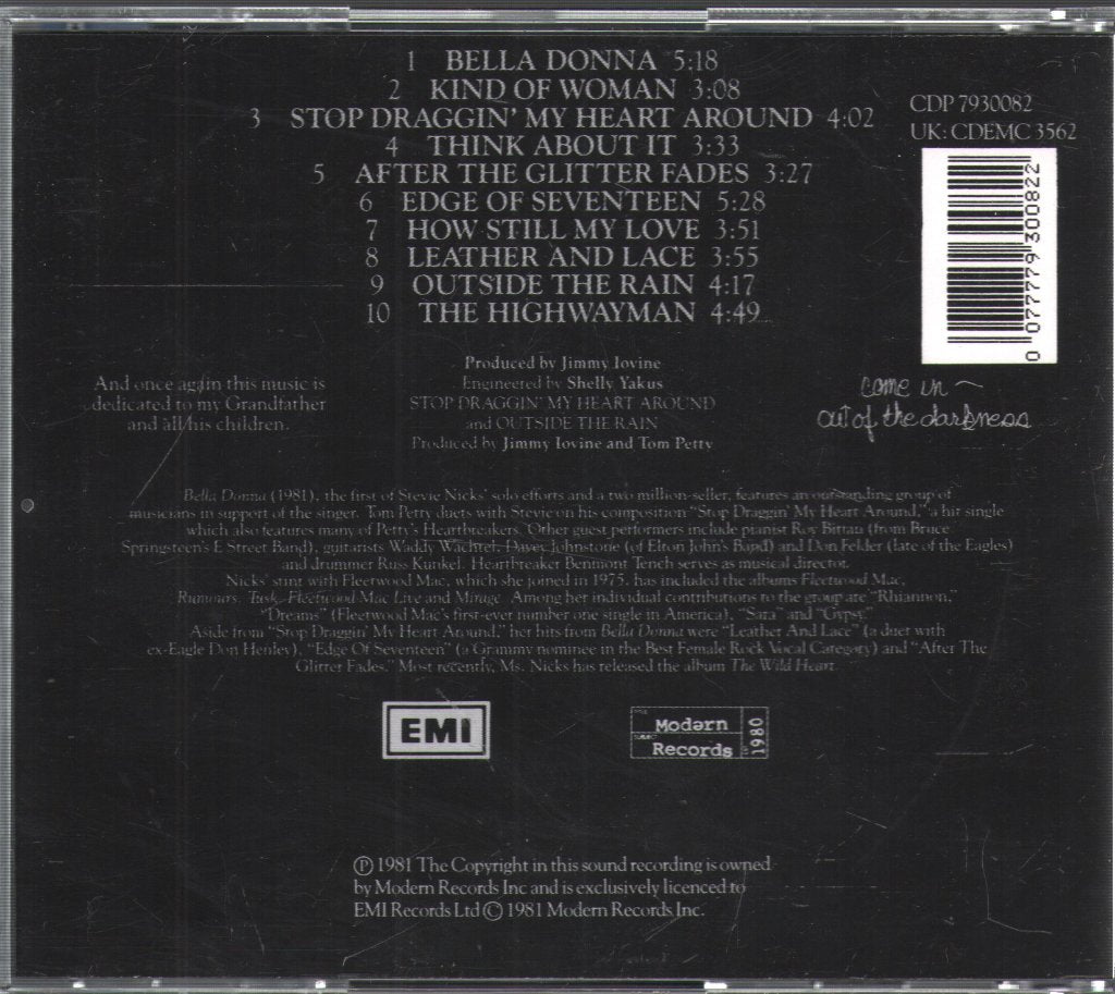 Stevie Nicks - Bella Donna - Cd