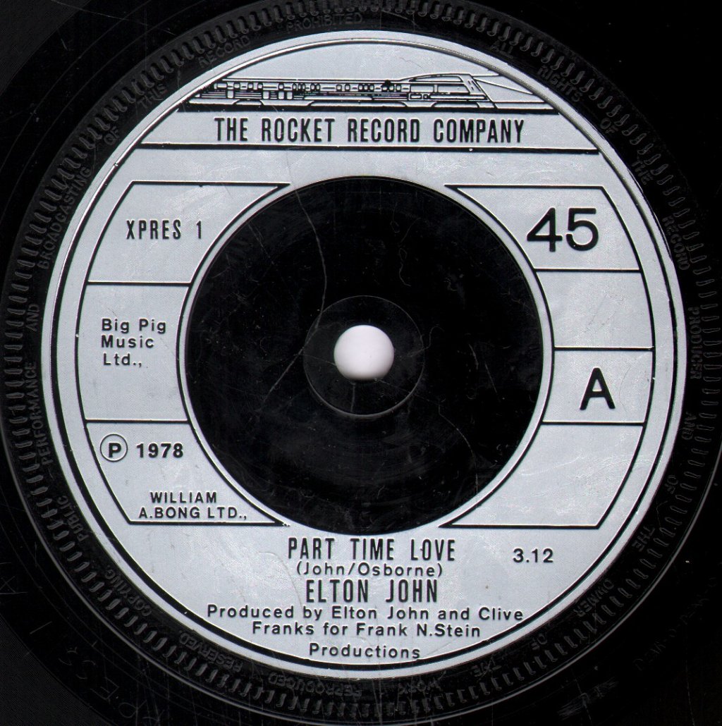 Elton John - Part Time Love - 7 Inch