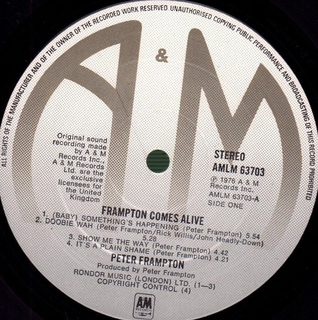 Peter Frampton - Frampton Comes Alive - Double Lp