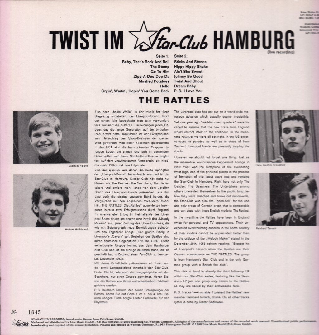 Rattles - Twist Im Star-Club Hamburg - Lp