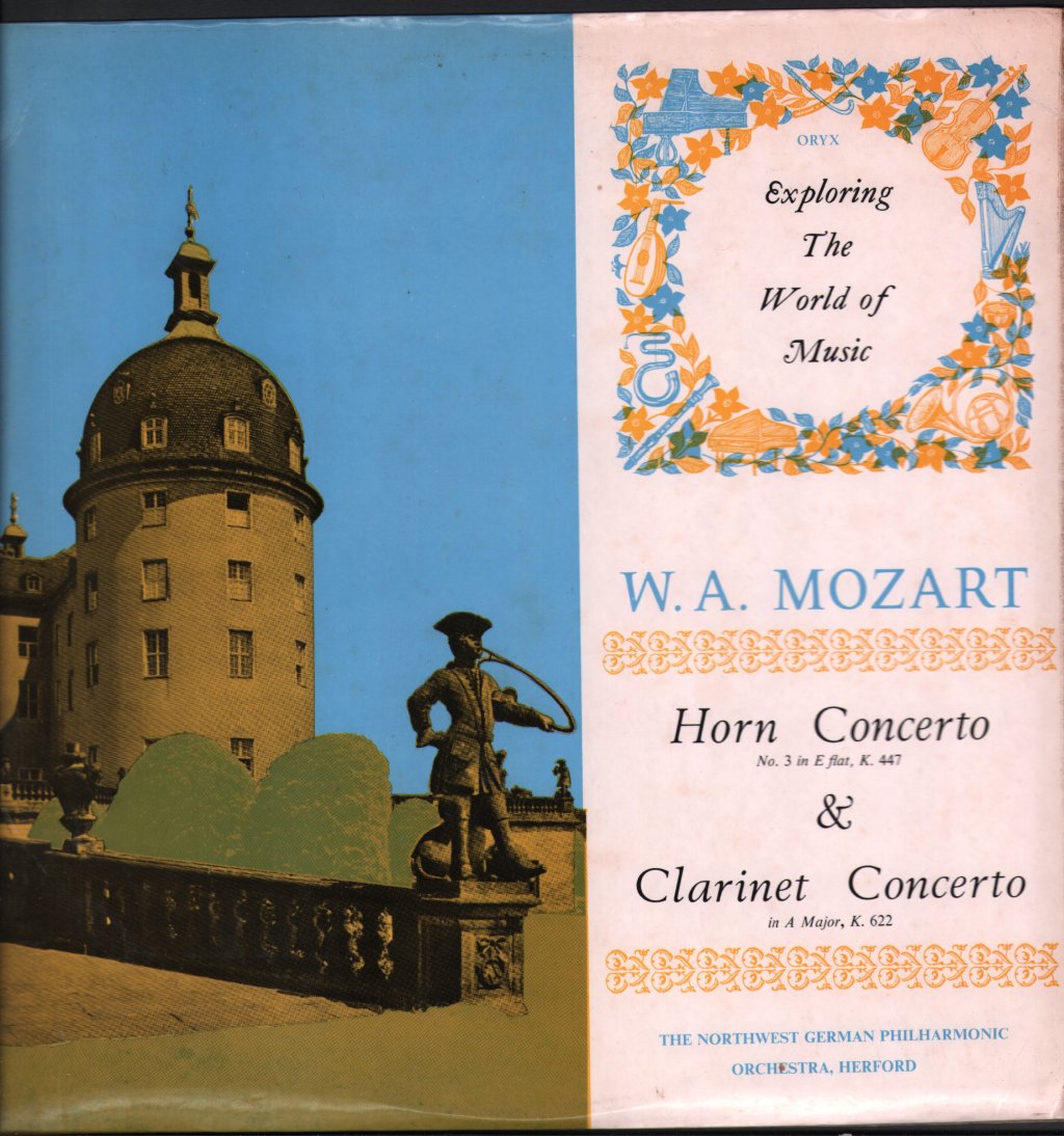 Northwest German Philharmonic / Jorg Fadle / Klaus Mansfield - W.A. Mozart - Horn Concerto No. 3 In E Flat, K.447 & Clarinet Concerto In A Major, K.622 - Lp