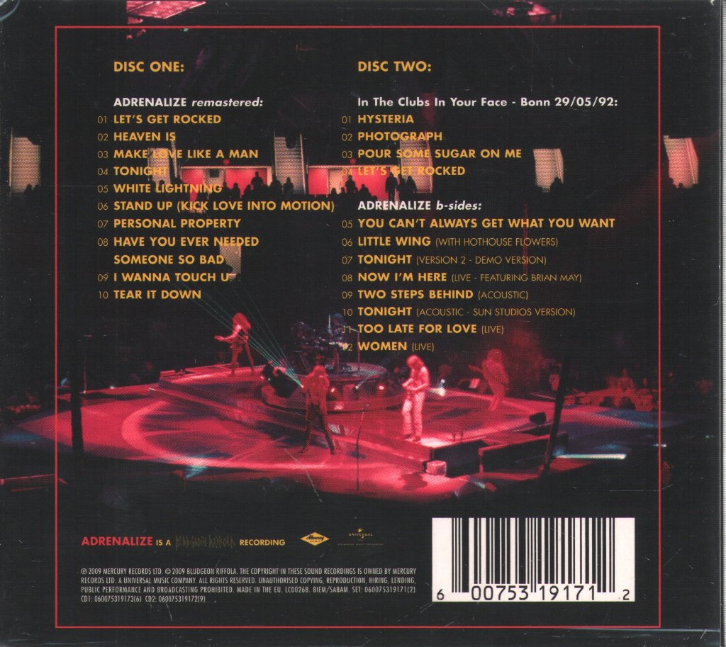 Def Leppard - Adrenalize - Cd Set