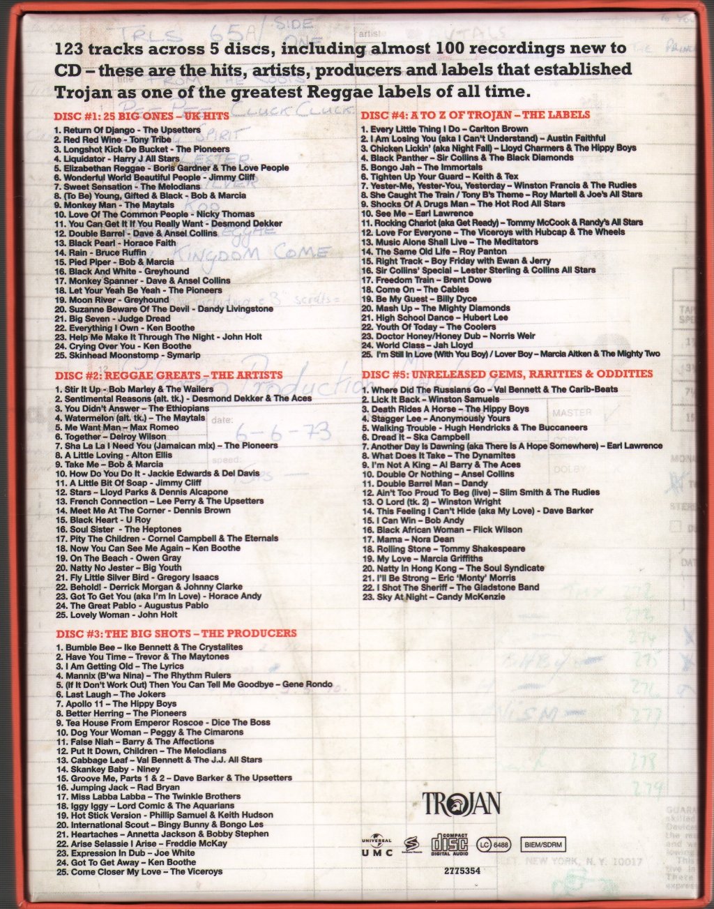 Various Artists - Story Of Trojan Records - Cd Box Set