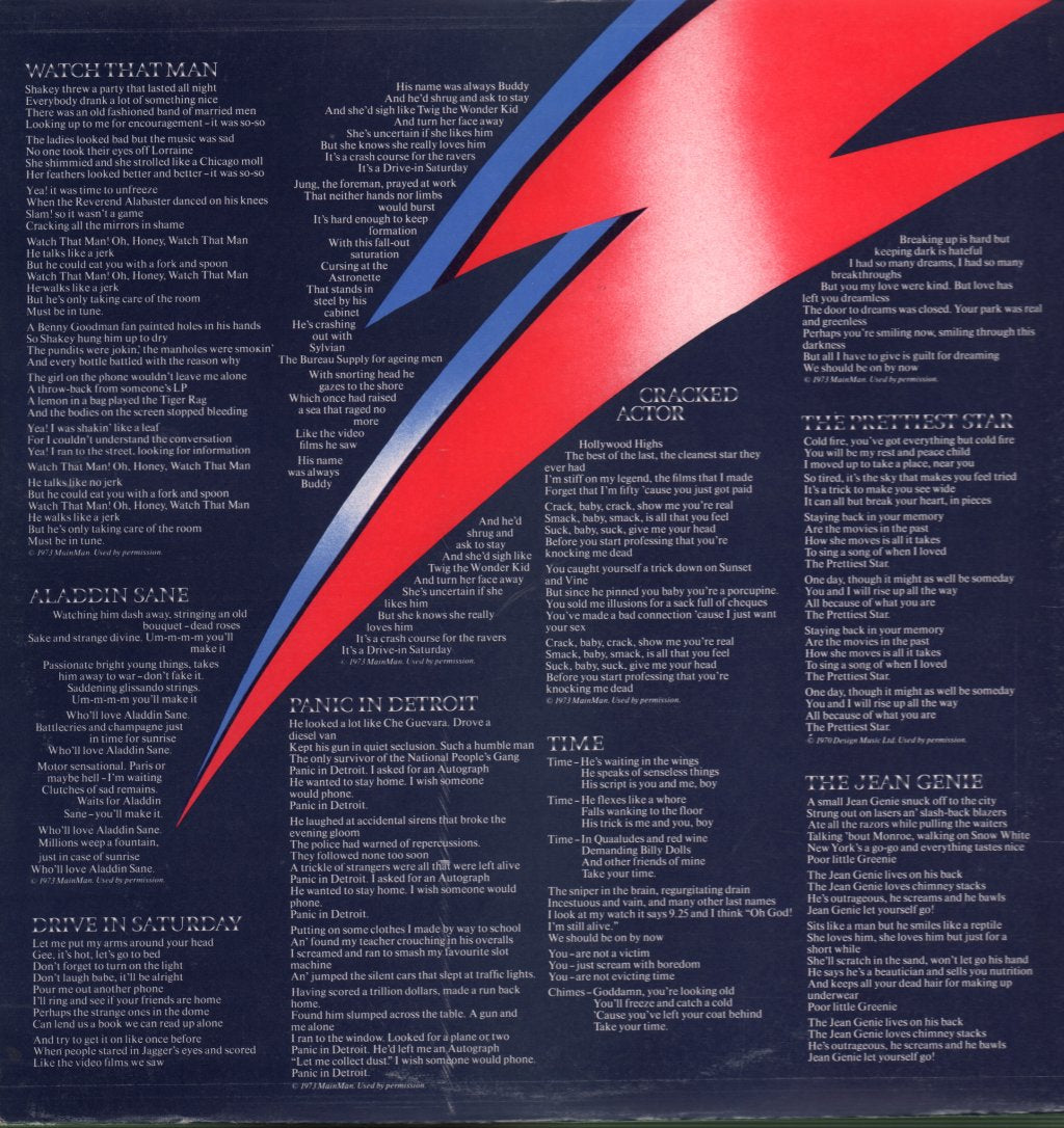 David Bowie - Aladdin Sane - Lp