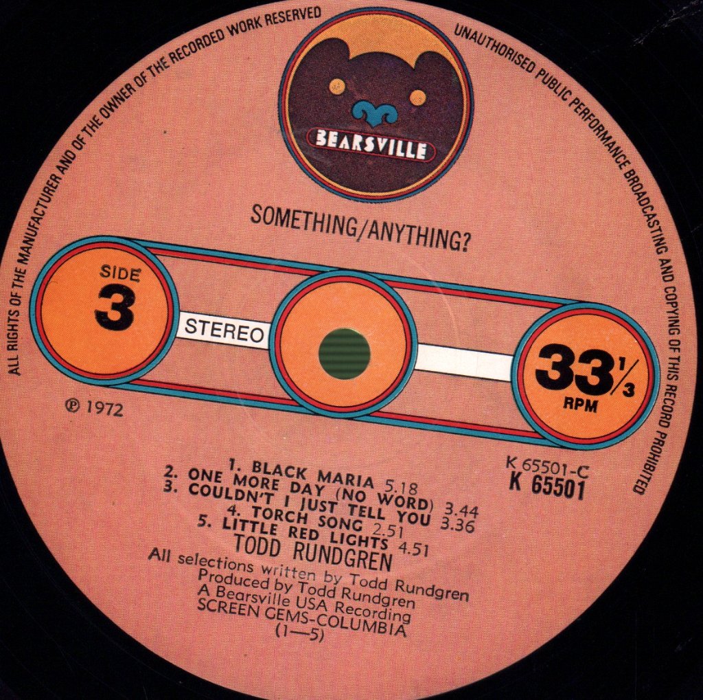 Todd Rundgren - Something / Anything? - Double Lp