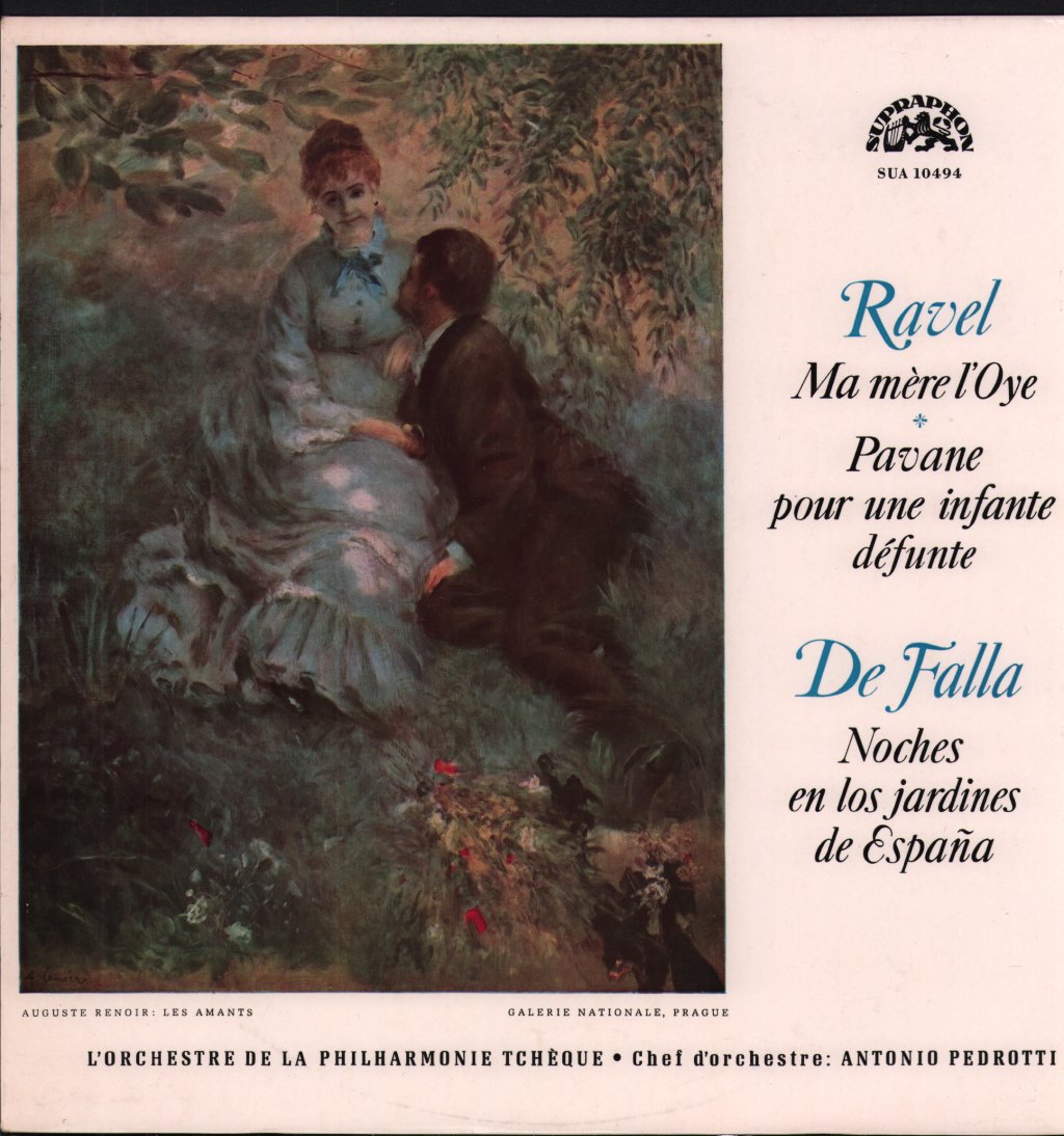 Czech Philharmonic Orchestra / Antonio Pedrotti - Ravel - Ma Mere L´Oye / Pavane Pour Une Infante Défunte / De Falla - Noches En Los Jardines De España - Lp
