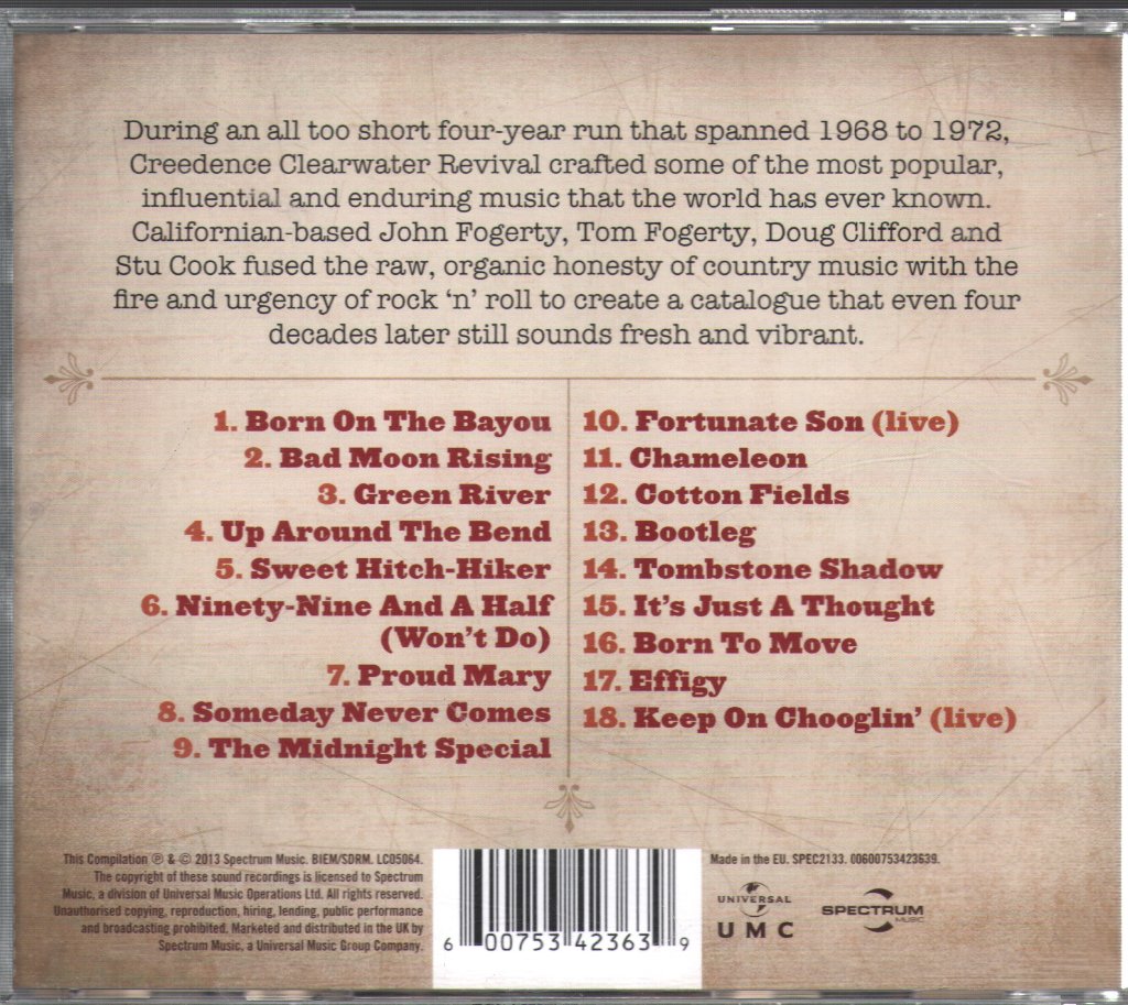 Creedence Clearwater Revival - Bad Moon Rising - Cd
