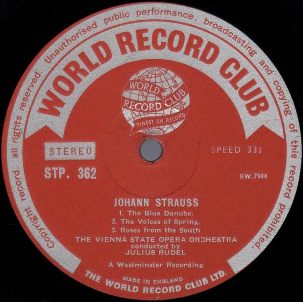 Vienna State Opera Orchestra - Johann Strauss - Lp