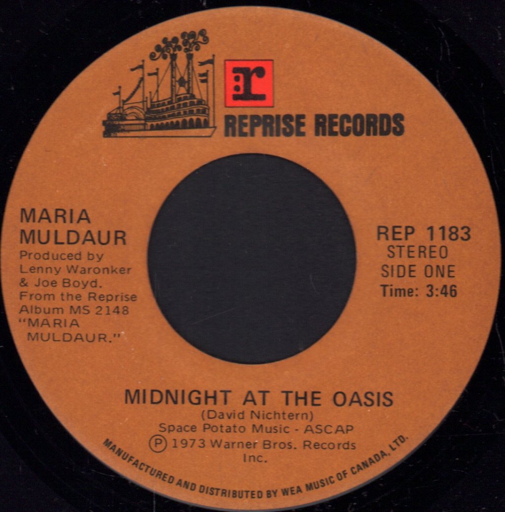 Maria Muldaur - Midnight At The Oasis - 7 Inch