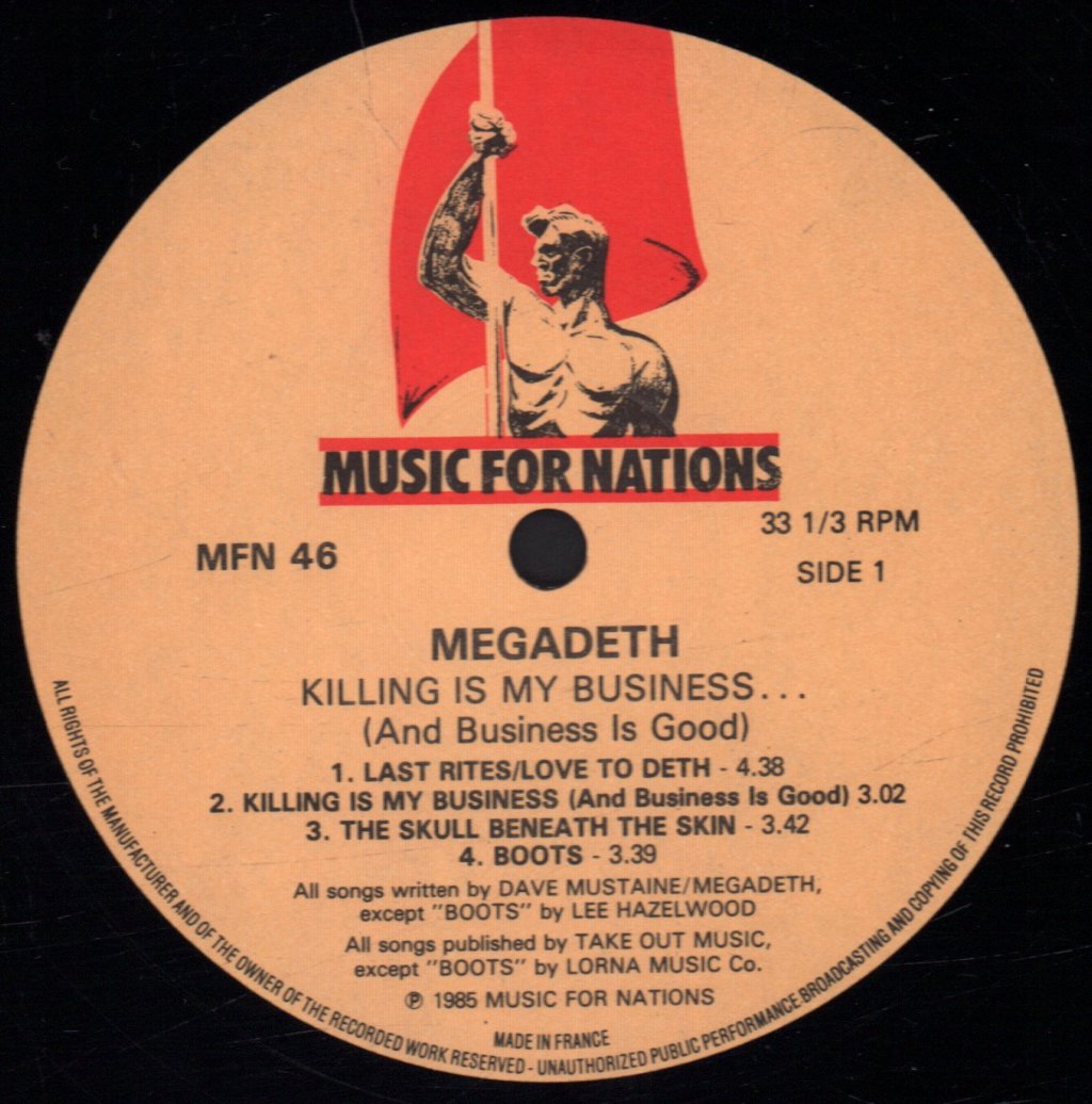 Megadeth - Killing Is My Business - Lp