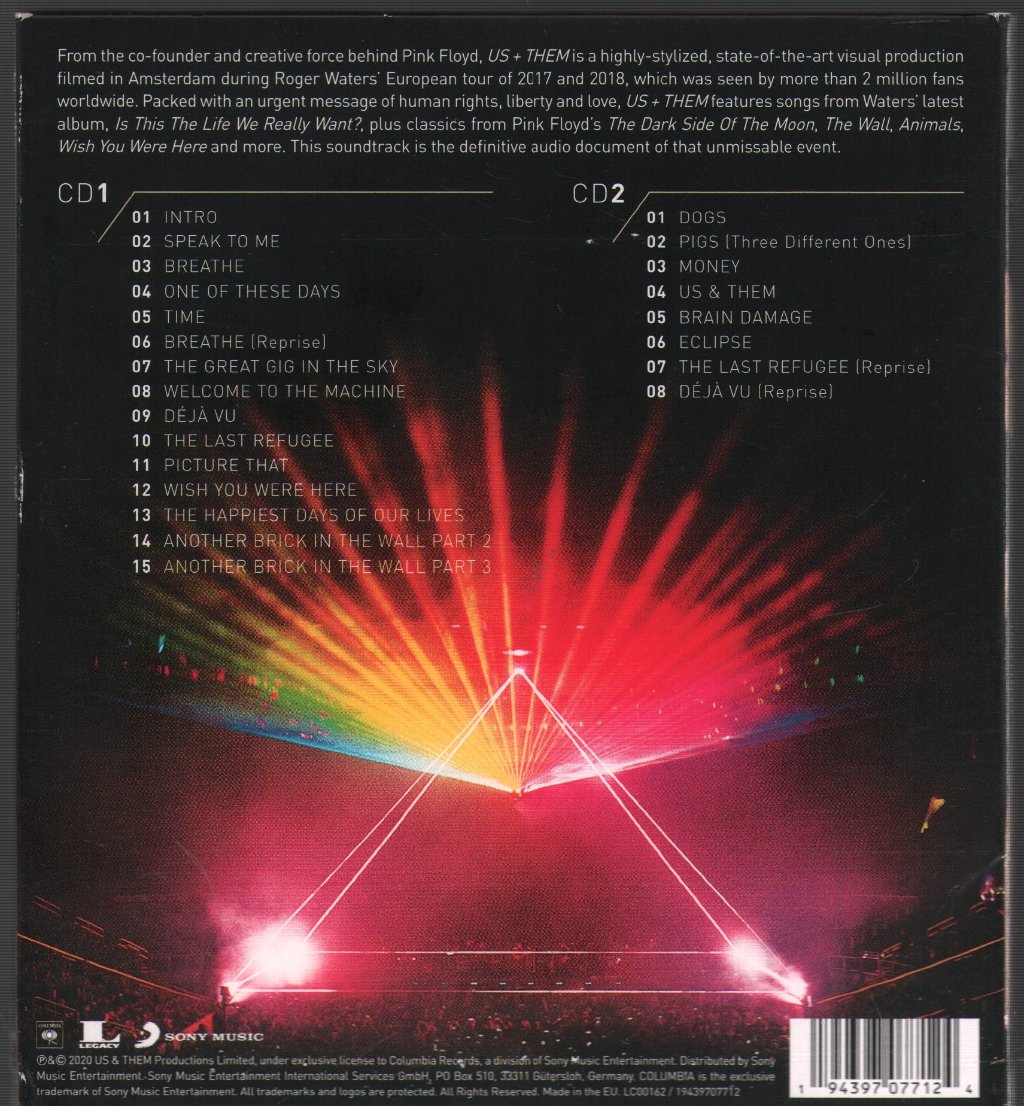 Roger Waters - Us + Them - Cd Set