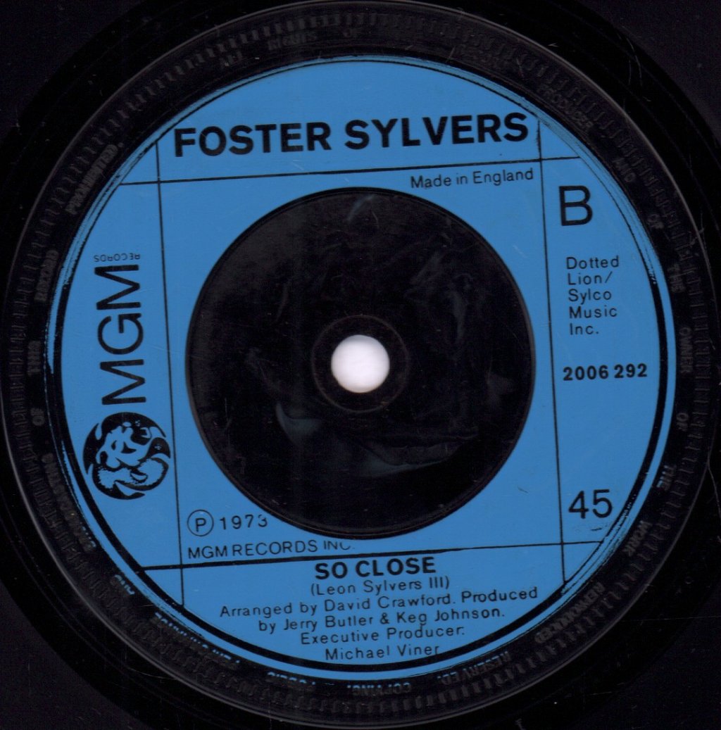 Foster Sylvers - Misdemeanor / So Close - 7 Inch