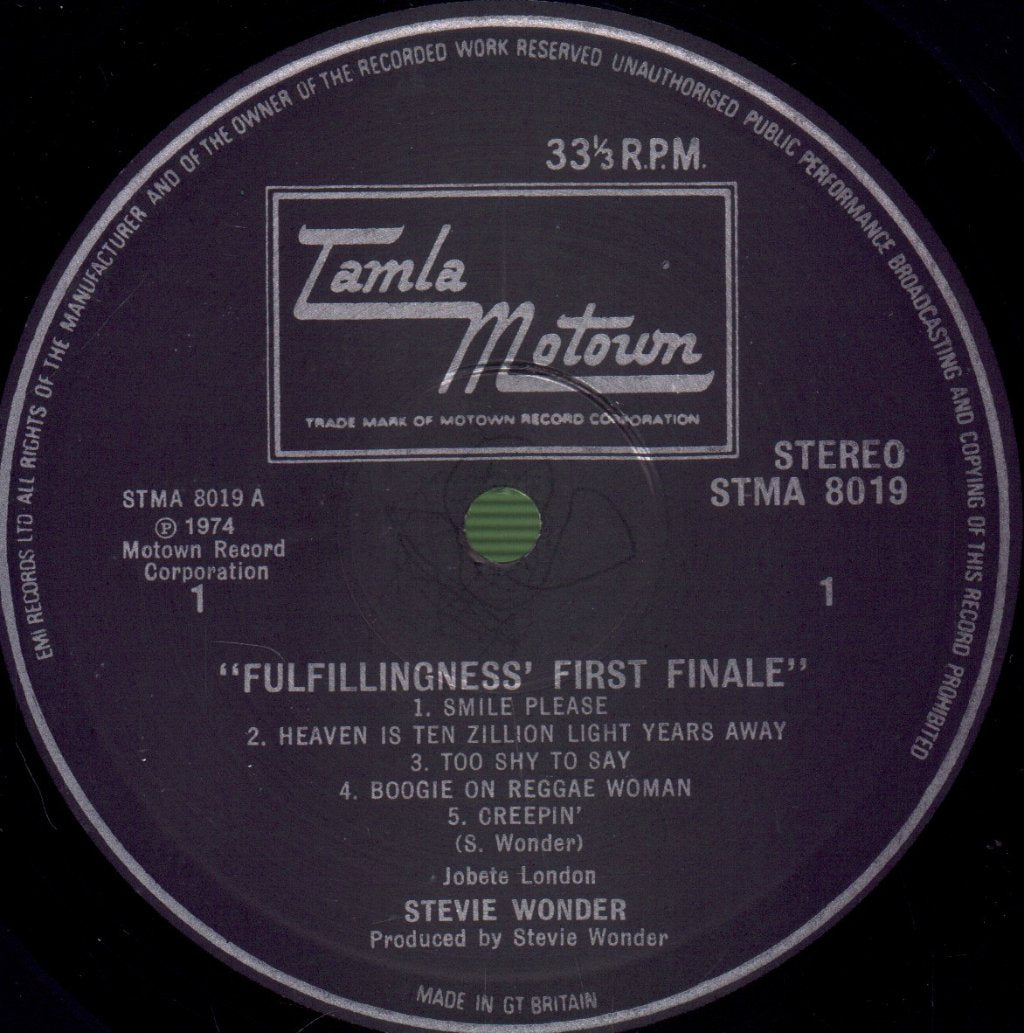 Stevie Wonder - Fulfillingness First Finale - Lp