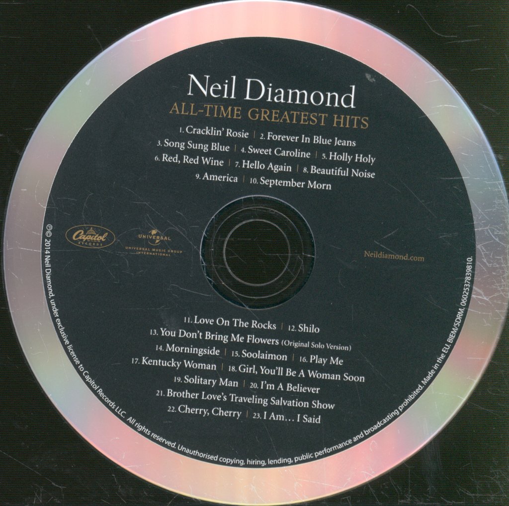 Neil Diamond - All-Time Greatest Hits - Cd
