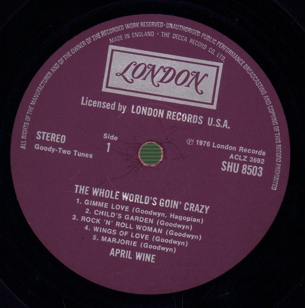 April Wine - Whole World's Goin' Crazy - Lp
