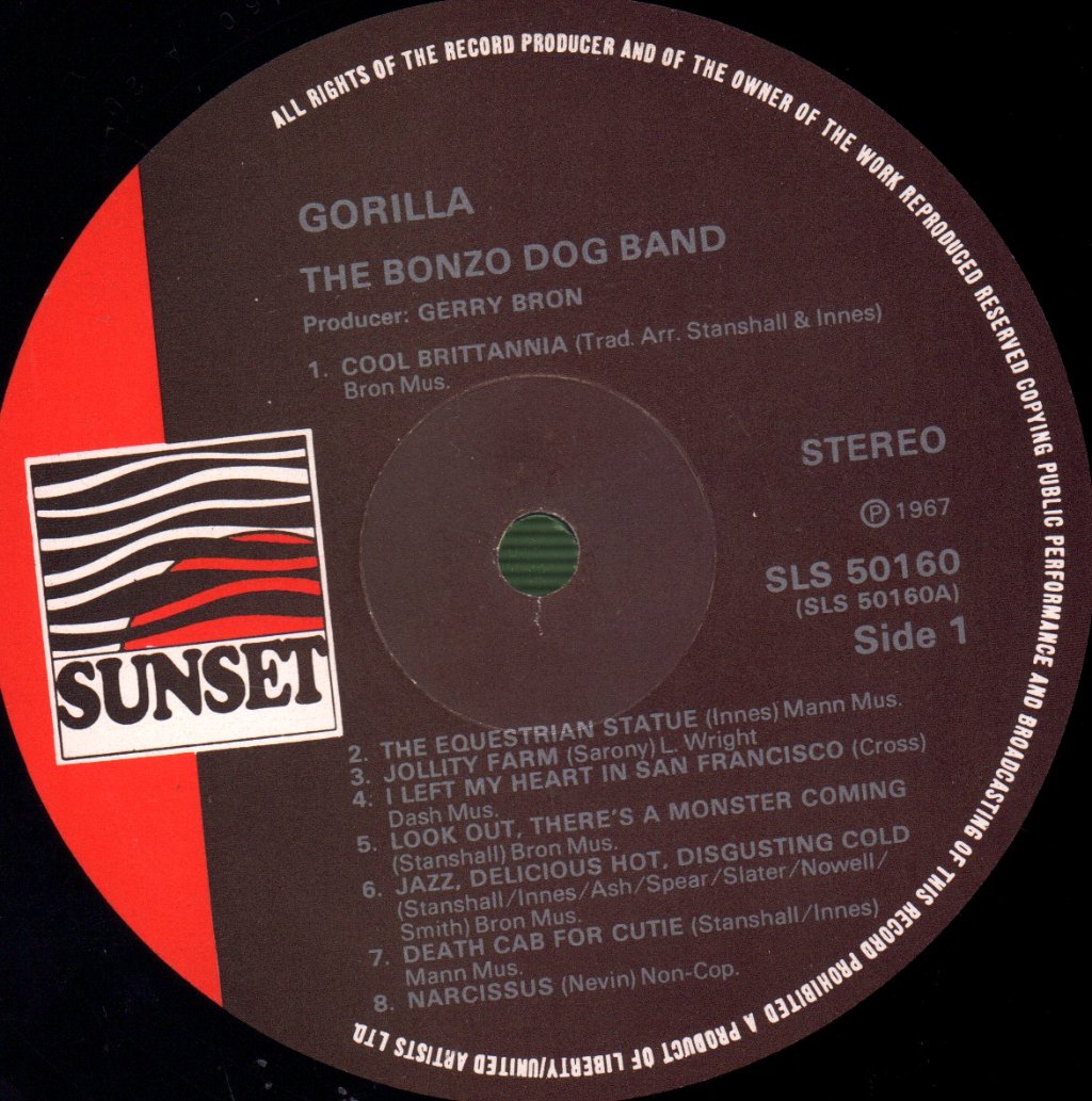 Bonzo Dog Band - Gorilla - Lp