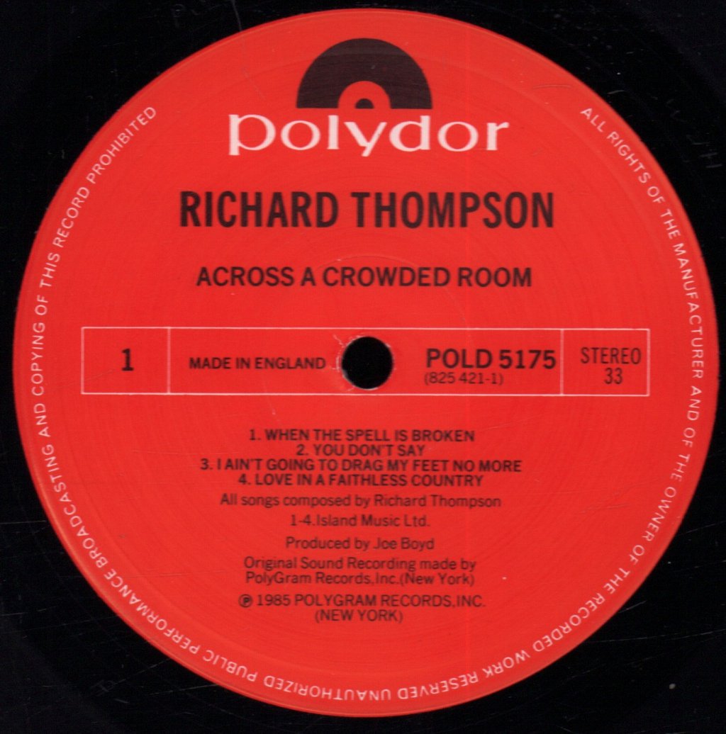 Richard Thompson - Across A Crowded Room - Lp