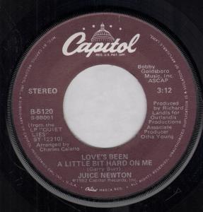 Juice Newton - Love's Been A Little Bit Hard On Me - 7 Inch