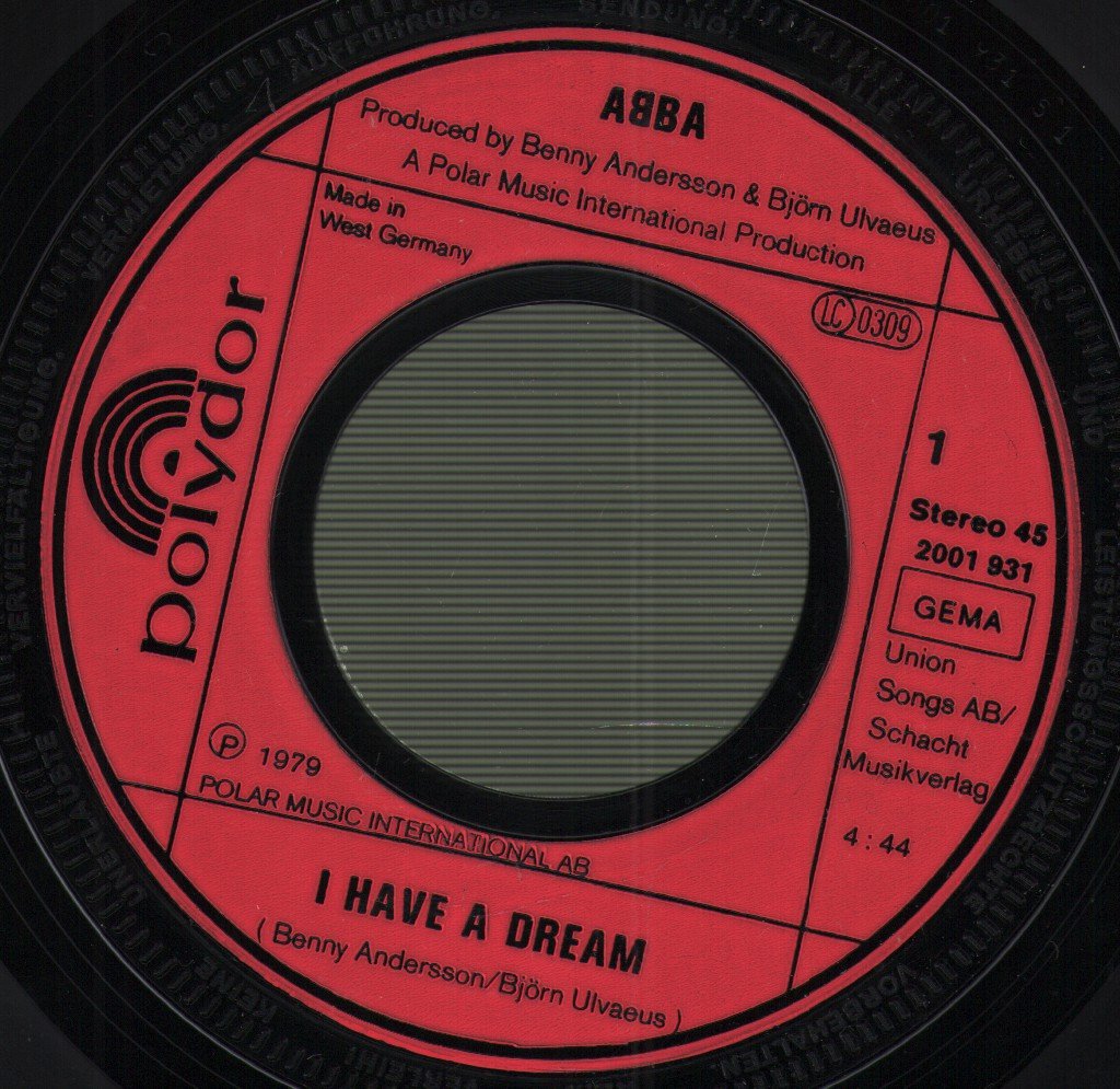 ABBA - I Have A Dream - 7 Inch