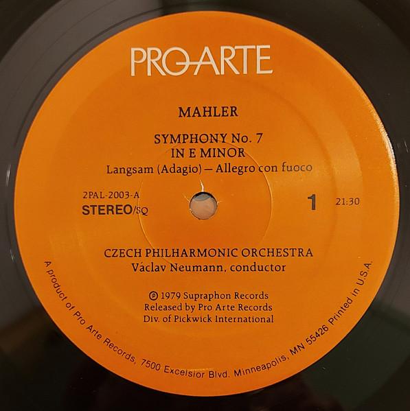 Czech Philharmonic Orchestra - mahler Symphony No. 7 In E Minor - Double Lp