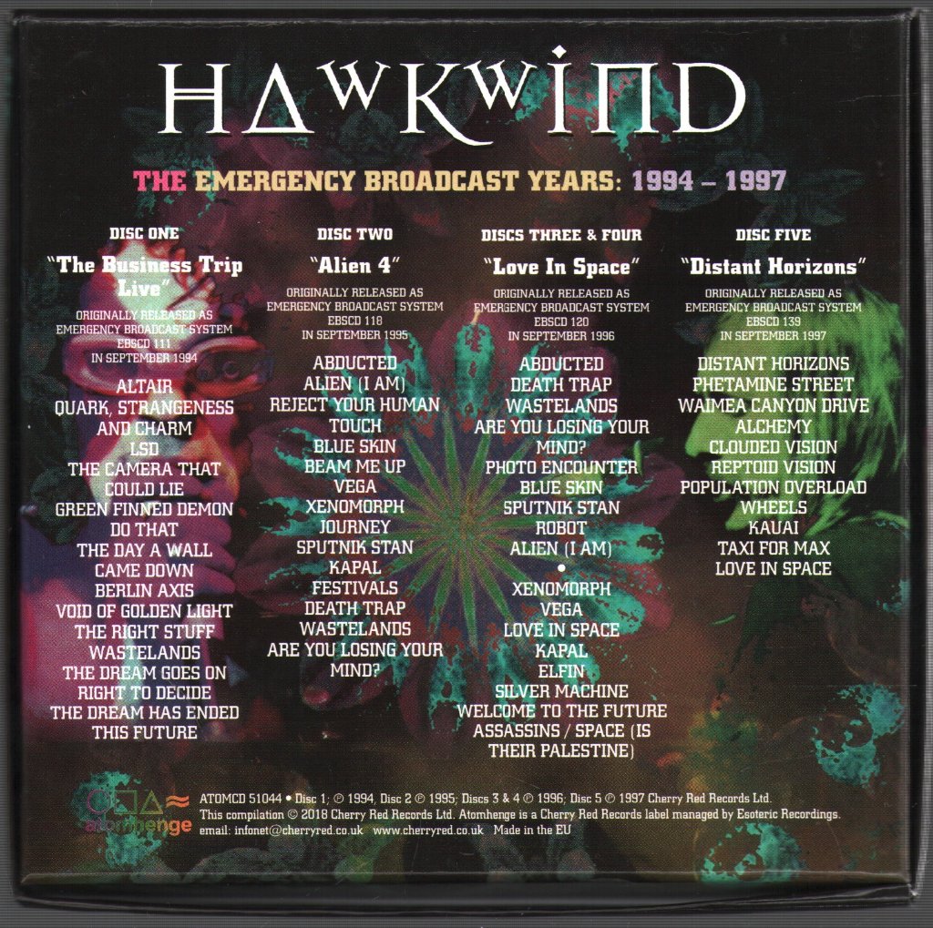 Hawkwind - Emergency Broadcast Years: 1994 - 1997 - Cd Set