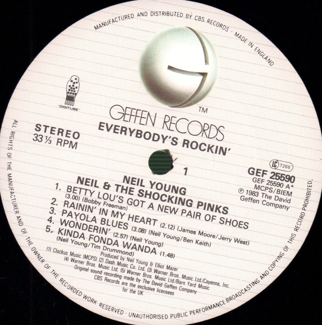 Neil Young And The Shocking Pinks - Everybody's Rockin' - Lp