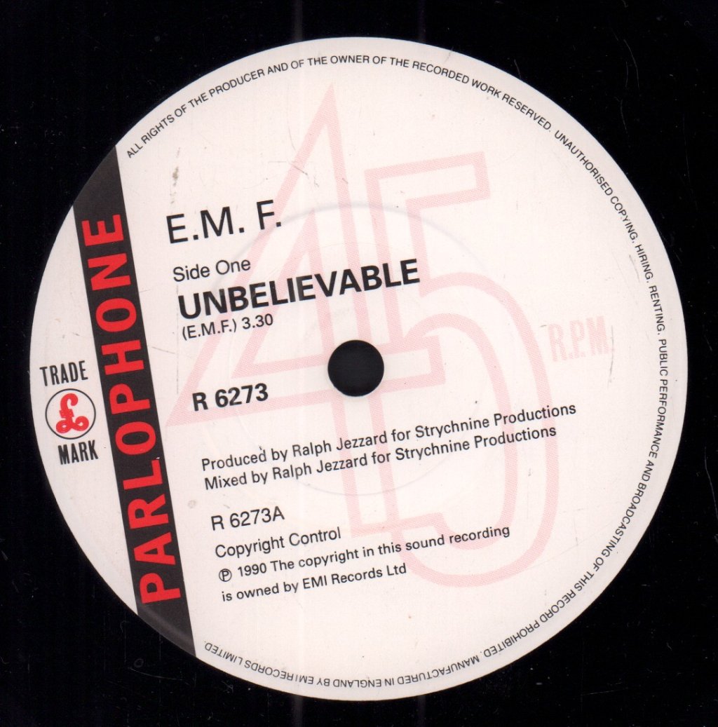 Emf - Unbelievable - 7 Inch