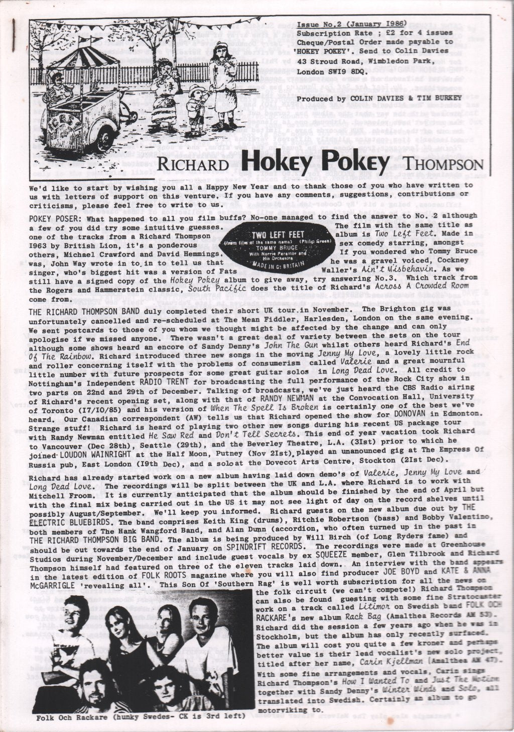 Richard Thompson - Hokey Pokey 2 - Jan 1986 - Fanzine